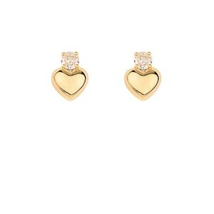 Rhinestone & Heart Earrings
